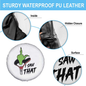 I Saw That Spare Tire Cover Funny Elf Hand Christmas TS14 Print Your Wear