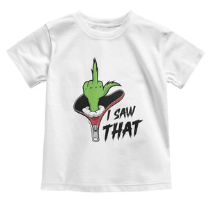 I Saw That Toddler T Shirt Funny Elf Hand Christmas TS14 White Print Your Wear