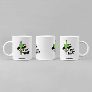 I Saw That Coffee Mug Funny Elf Hand Christmas TS14 Print Your Wear