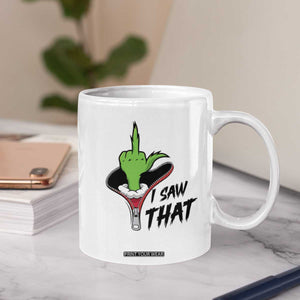 I Saw That Coffee Mug Funny Elf Hand Christmas TS14 Print Your Wear