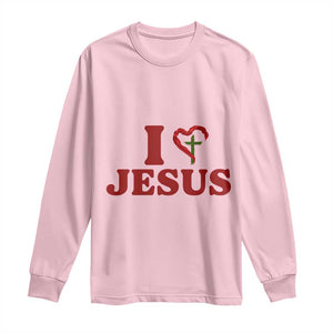 Jesus Christian Long Sleeve Shirt Religious Faith Inspirational Bible Verse TS14 Light Pink Print Your Wear