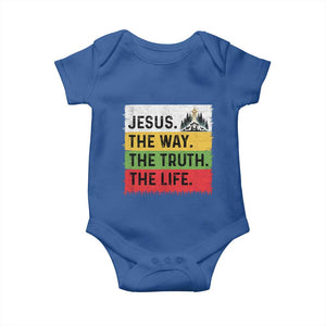 Jesus Christian Baby Onesie The Way The Truth The Life Nativity Scene TS14 Royal Blue Print Your Wear