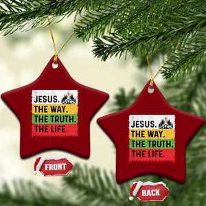 Jesus Christian Ceramic Ornament The Way The Truth The Life Nativity Scene TS14 Print Your Wear
