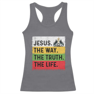Jesus Christian Racerback Tank Top The Way The Truth The Life Nativity Scene TS14 Charcoal Print Your Wear