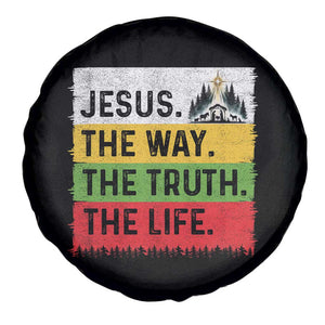 Jesus Christian Spare Tire Cover The Way The Truth The Life Nativity Scene TS14 Print Your Wear