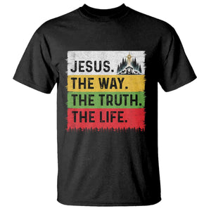 Jesus Christian T Shirt The Way The Truth The Life Nativity Scene TS14 Black Print Your Wear