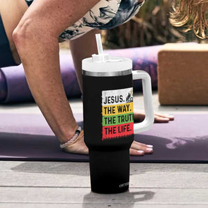 Jesus Christian Tumbler With Handle The Way The Truth The Life Nativity Scene TS14 Print Your Wear