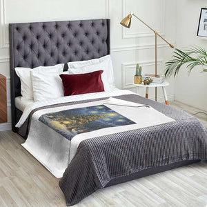 Nativity Scene Throw Blanket Christmas Starry Night Christian Jesus Baby Jesus Holiday TS14 Print Your Wear