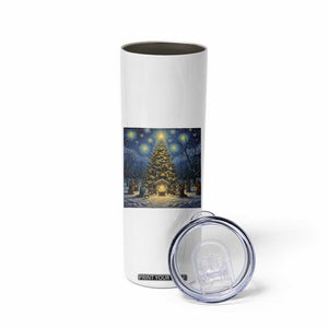 Nativity Scene Skinny Tumbler Christmas Starry Night Christian Jesus Baby Jesus Holiday TS14 Print Your Wear