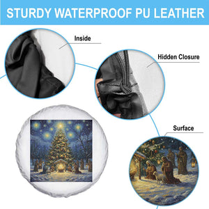 Nativity Scene Spare Tire Cover Christmas Starry Night Christian Jesus Baby Jesus Holiday TS14 Print Your Wear