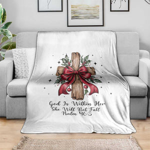 Jesus Christian Throw Blanket Cross Bible Verse Inspirational Christmas TS14 Print Your Wear