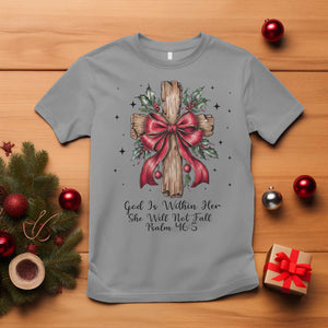 Jesus Christian T Shirt Cross Bible Verse Inspirational Christmas TS14 Sport Gray Print Your Wear