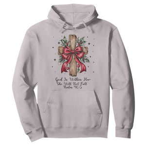 Jesus Christian Hoodie Cross Bible Verse Inspirational Christmas TS14 Ice Gray Print Your Wear