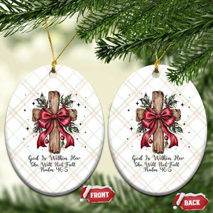 Jesus Christian Ceramic Ornament Cross Bible Verse Inspirational Xmas TS14 Print Your Wear