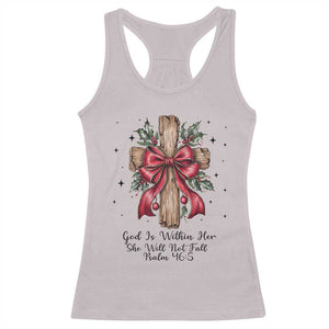 Jesus Christian Racerback Tank Top Cross Bible Verse Inspirational Christmas TS14 Ice Gray Print Your Wear
