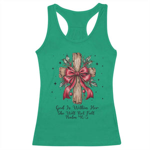 Jesus Christian Racerback Tank Top Cross Bible Verse Inspirational Christmas TS14 Irish Green Print Your Wear