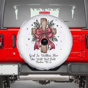 Jesus Christian Spare Tire Cover Cross Bible Verse Inspirational Christmas TS14 White Print Your Wear
