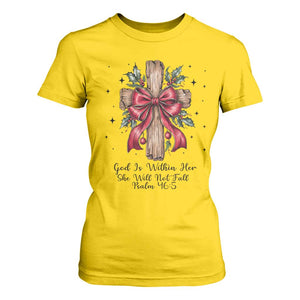 Jesus Christian T Shirt For Women Cross Bible Verse Inspirational Christmas TS14 Daisy Print Your Wear