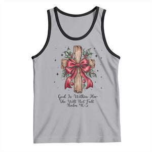 Jesus Christian Tank Top Cross Bible Verse Inspirational Christmas TS14 Athletic Heather Black Print Your Wear