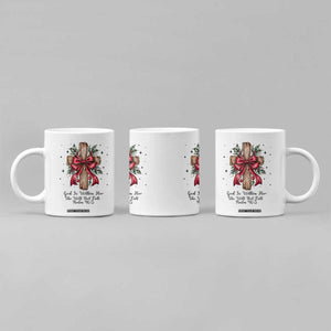 Jesus Christian Coffee Mug Cross Bible Verse Inspirational Christmas TS14 Print Your Wear