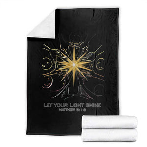 Jesus Christian Throw Blanket Let Your Light Shine Matthew 5:16 TS14 White Print Your Wear