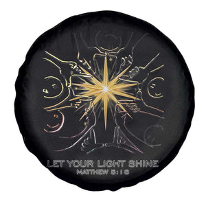 Jesus Christian Spare Tire Cover Let Your Light Shine Matthew 5:16 TS14 Print Your Wear
