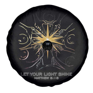 Jesus Christian Spare Tire Cover Let Your Light Shine Matthew 5:16 TS14 Print Your Wear