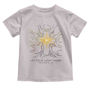 Jesus Christian Toddler T Shirt Let Your Light Shine Matthew 5:16 TS14 Ice Gray Print Your Wear