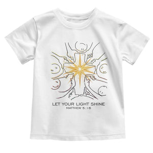 Jesus Christian Toddler T Shirt Let Your Light Shine Matthew 5:16 TS14 White Print Your Wear
