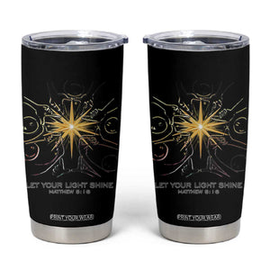 Jesus Christian Tumbler Cup Let Your Light Shine Matthew 5:16 TS14 White Print Your Wear