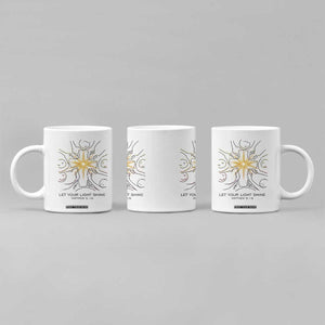 Jesus Christian Coffee Mug Let Your Light Shine Matthew 5:16 TS14 Print Your Wear