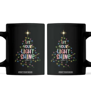 Jesus Christmas Coffee Mug Let Your Light Shine Matthew 5:16 TS14 Black Print Your Wear