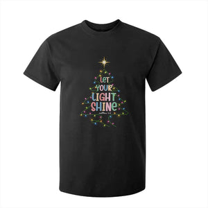 Jesus Christmas T Shirt For Kid Let Your Light Shine Matthew 5:16 TS14 Black Print Your Wear