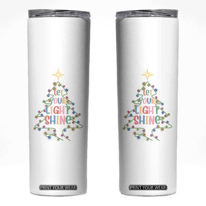 Jesus Christmas Skinny Tumbler Let Your Light Shine Matthew 5:16 TS14 Black Print Your Wear