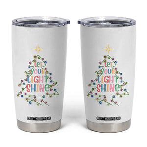 Jesus Christmas Tumbler Cup Let Your Light Shine Matthew 5:16 TS14 Black Print Your Wear