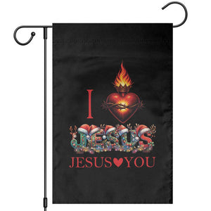 Jesus Christian Christmas Garden Flag Cross Bible Verse Faith Love TS14 Black Print Your Wear