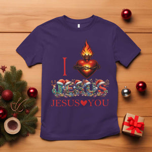 Jesus Christian Christmas T Shirt Cross Bible Verse Faith Love TS14 Purple Print Your Wear
