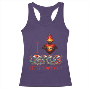 Jesus Christian Christmas Racerback Tank Top Cross Bible Verse Faith Love TS14 Purple Print Your Wear