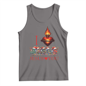 Jesus Christian Christmas Tank Top Cross Bible Verse Faith Love TS14 Deep Heather Print Your Wear