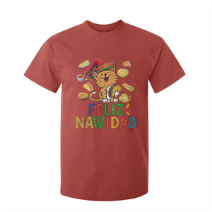 Funny Mexican Cat Christmas T Shirt For Kid Feliz Navidad Sombrero Kitty Xmas TS14 Red Print Your Wear