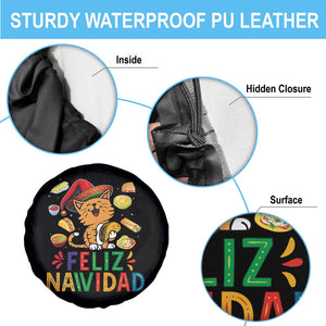Funny Mexican Cat Christmas Spare Tire Cover Feliz Navidad Sombrero Kitty Xmas TS14 Print Your Wear