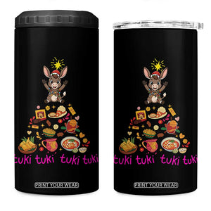 Mi Burrito Sabanero 4 in 1 Can Cooler Tumbler Donkey Mexican Christmas TS14 One Size: 16 oz Black Print Your Wear