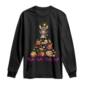 Mi Burrito Sabanero Long Sleeve Shirt Donkey Mexican Christmas TS14 Black Print Your Wear