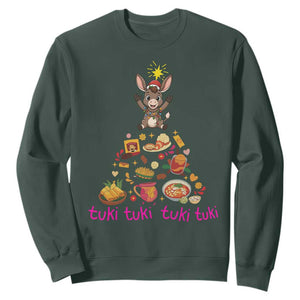 Mi Burrito Sabanero Sweatshirt Donkey Mexican Christmas TS14 Dark Forest Green Print Your Wear