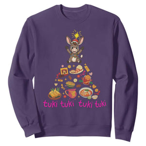 Mi Burrito Sabanero Sweatshirt Donkey Mexican Christmas TS14 Purple Print Your Wear