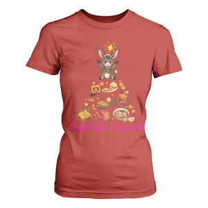 Mi Burrito Sabanero T Shirt For Women Donkey Mexican Christmas TS14 Red Print Your Wear
