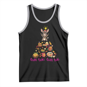 Mi Burrito Sabanero Tank Top Donkey Mexican Christmas TS14 Black Athletic Heather Print Your Wear