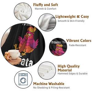 Funny Pinata Mexican Throw Blanket Trump Always Chicken TS14 Print Your Wear