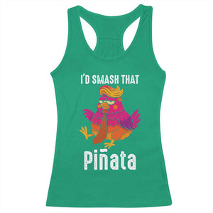 Funny Pinata Mexican Racerback Tank Top Trump Always Chicken - Print Your Wear