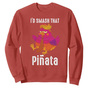 Funny Pinata Mexican Sweatshirt Trump Always Chicken - Print Your Wear